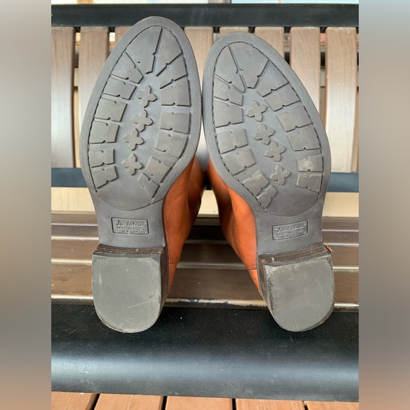 Sam Edelm Penny Leather Riding Boots Size 7M Whiskey Leather Equestrian Chic - Picture 12 of 16